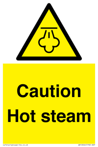 Caution Hot steam